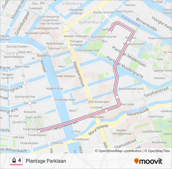 4 Light Rail Line Map