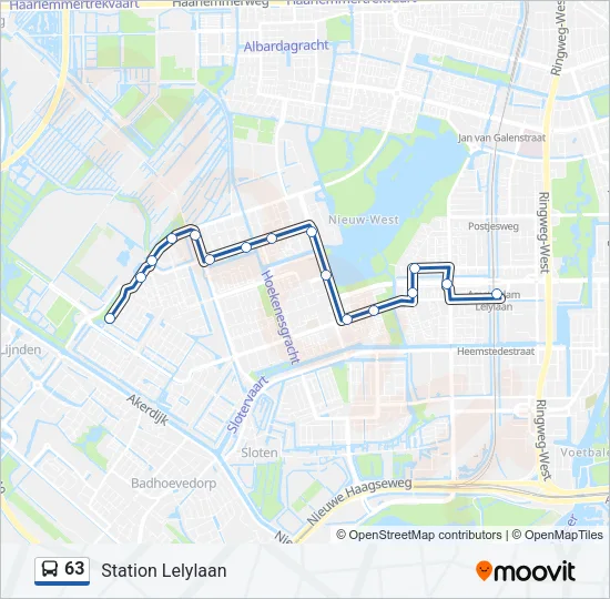 63 Bus Line Map