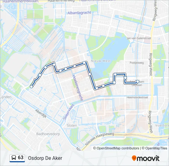 63 Bus Line Map