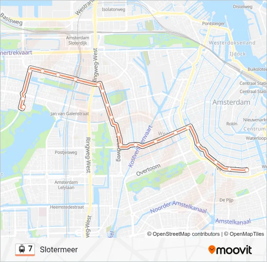 7 Light Rail Line Map