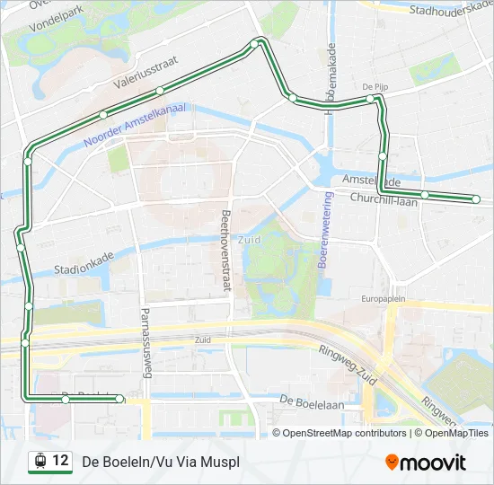 12 Light Rail Line Map