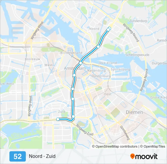 52 Metro Line Map