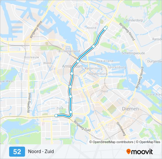 52 Metro Line Map