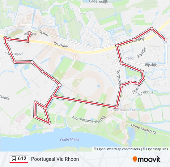 612 Bus Line Map