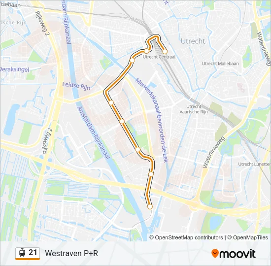 21 Light Rail Line Map