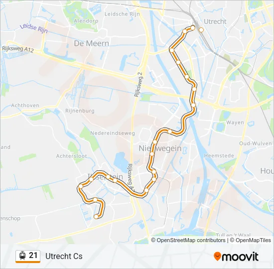 21 Light Rail Line Map