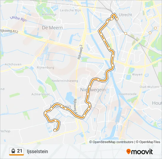 21 Light Rail Line Map