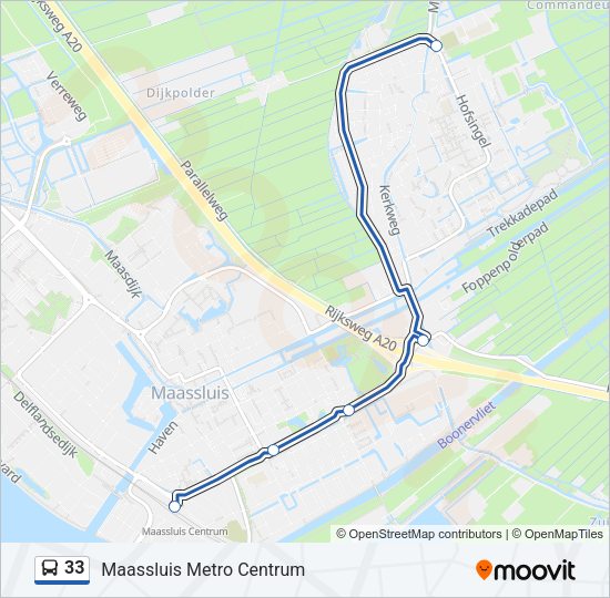 33 Bus Line Map