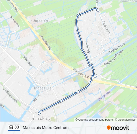 33 Bus Line Map