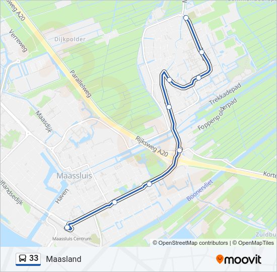 33 Bus Line Map