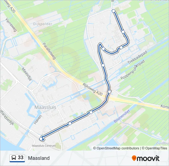 33 Bus Line Map