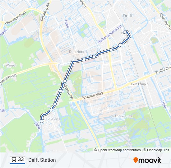 33 Bus Line Map