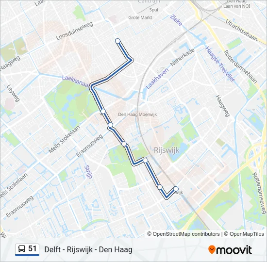 51 Bus Line Map
