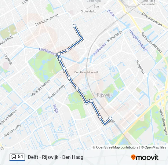 51 Bus Line Map