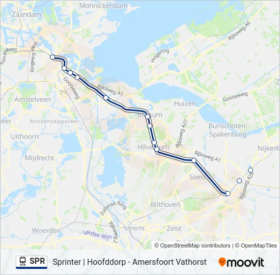 SPR Train Line Map