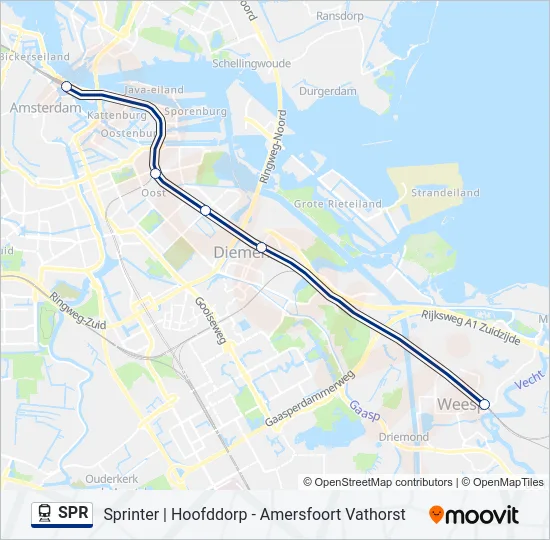 SPR Train Line Map