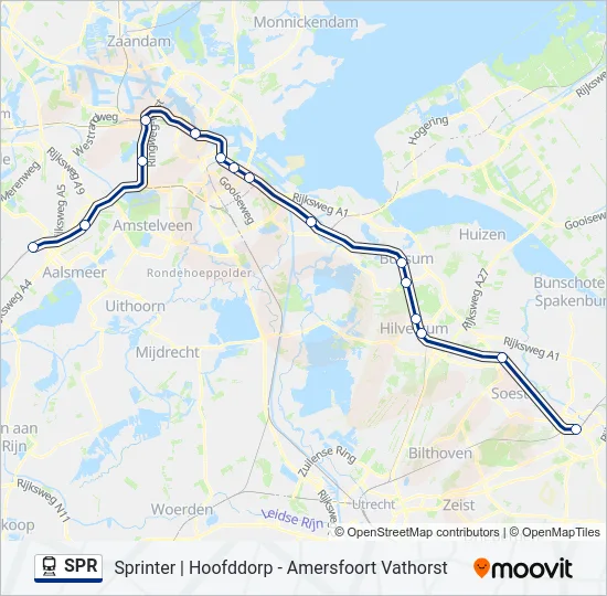SPR Train Line Map
