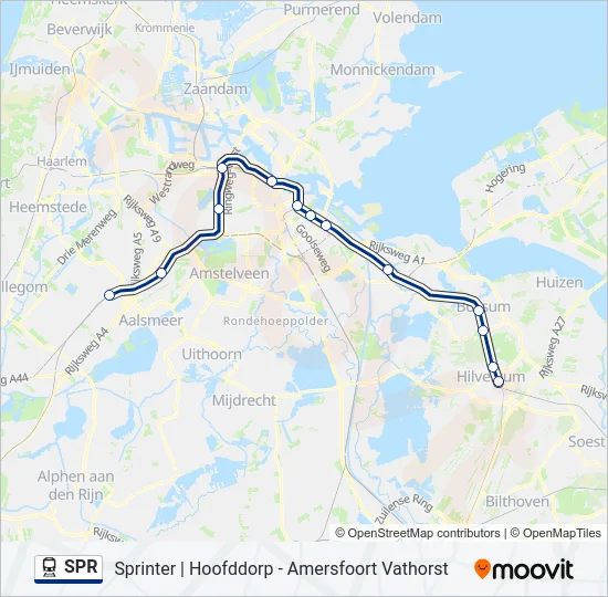 SPR Train Line Map