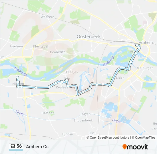 56 Bus Line Map