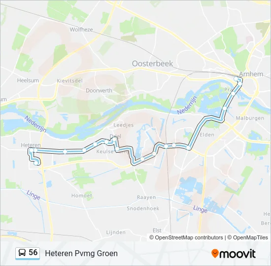 56 Bus Line Map
