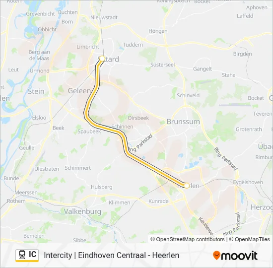 IC Train Line Map
