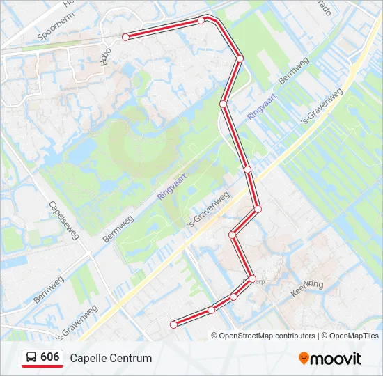 606 Bus Line Map