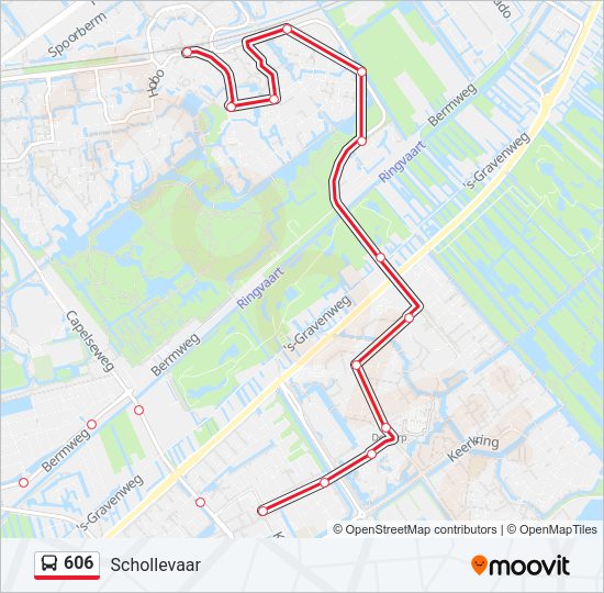 606 Bus Line Map
