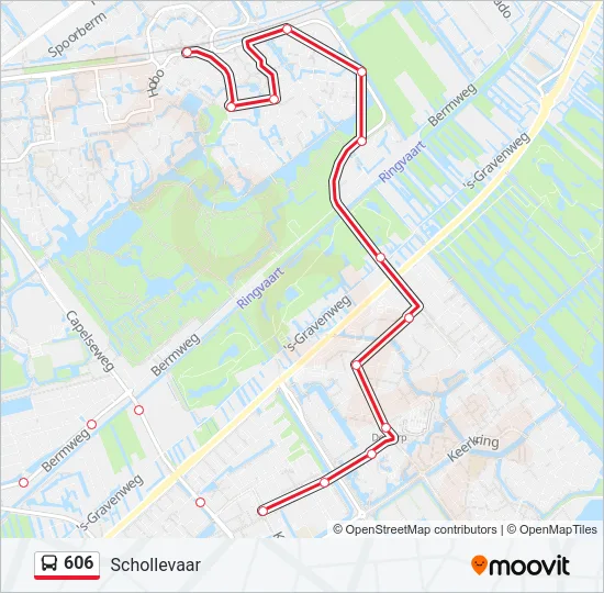 606 Bus Line Map