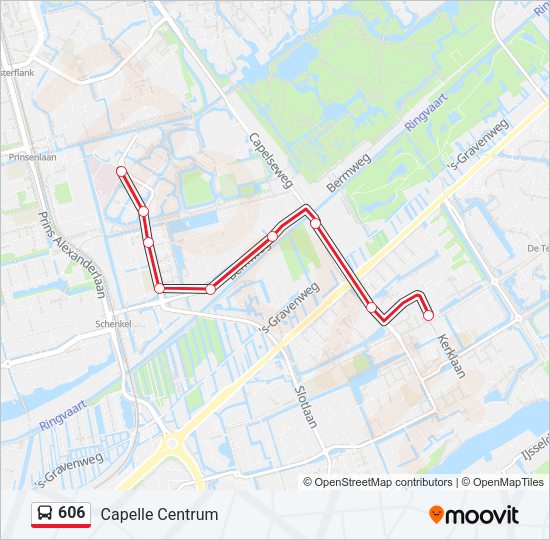 606 Bus Line Map