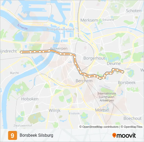 9 Light Rail Line Map