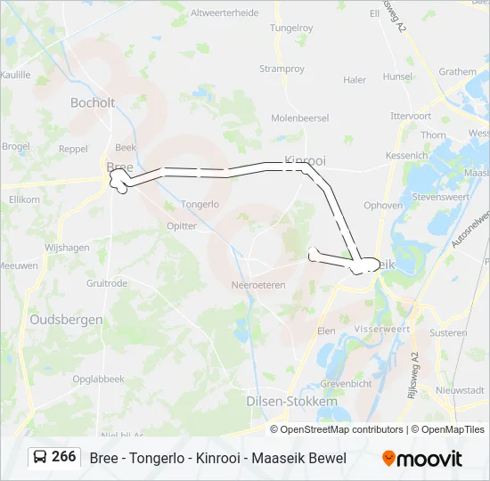 266 Bus Line Map