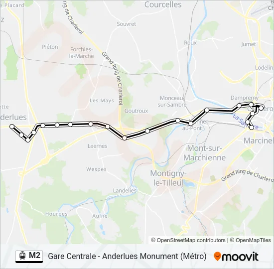 M2  Line Map