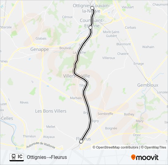 IC train Line Map