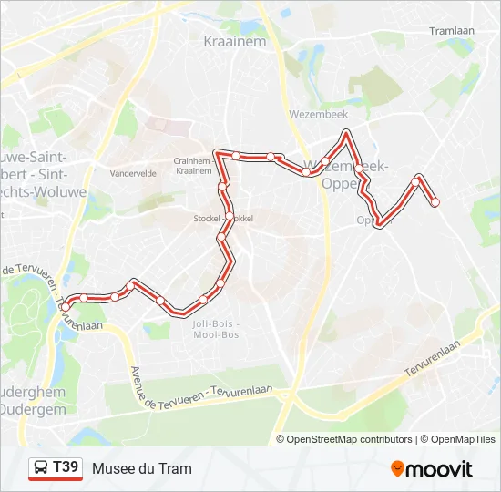 T39 Bus Line Map