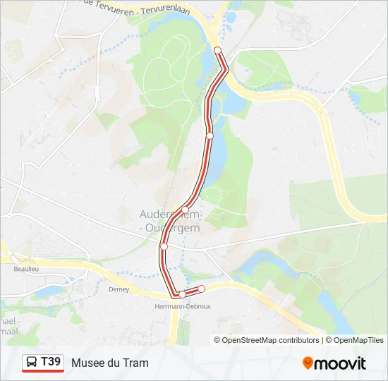 T39 Bus Line Map