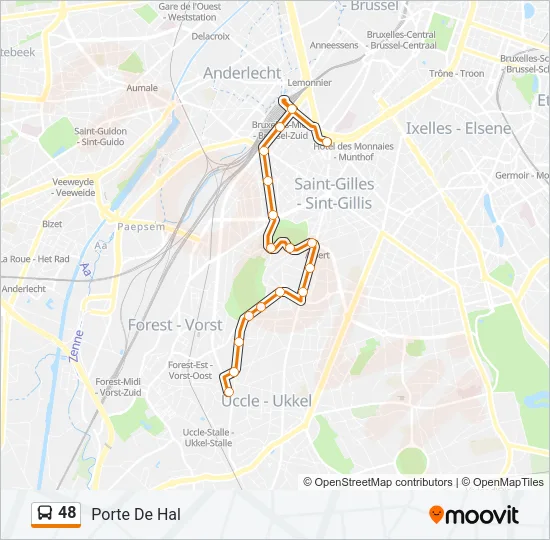 48 Bus Line Map