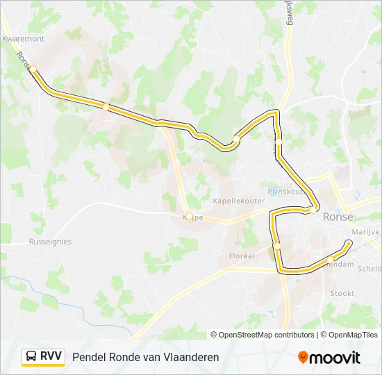 Bus RVV lijnkaart