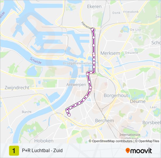 Uitbreiden Persona fusie 1 Route: Schedules, Stops & Maps - Antwerpen P+R Luchtbal (Updated)
