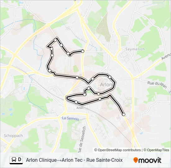 D Bus Line Map