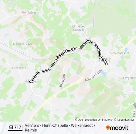 717 Bus Line Map