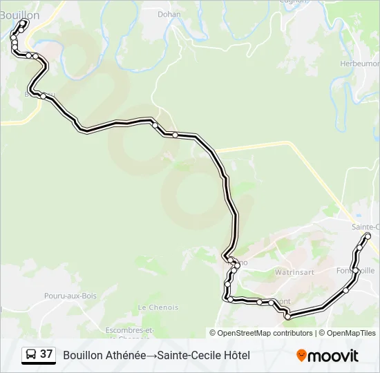 37 Bus Line Map
