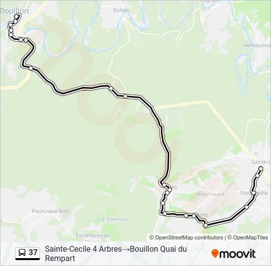 37 Bus Line Map