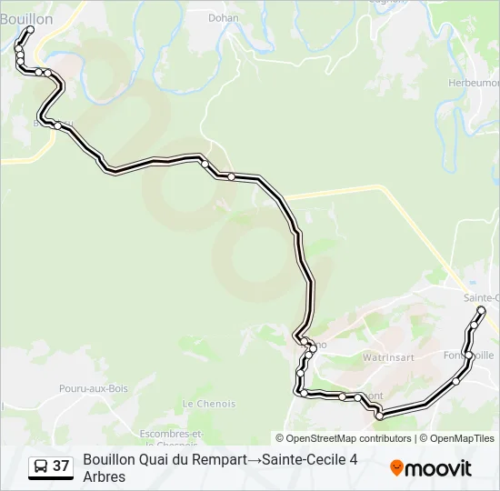 37 Bus Line Map