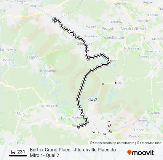 231 Bus Line Map