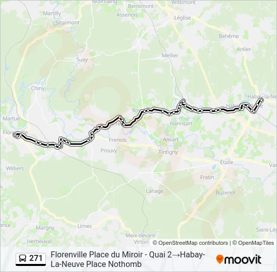 271 Bus Line Map