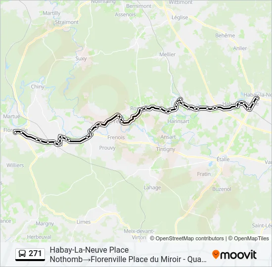 271 Bus Line Map