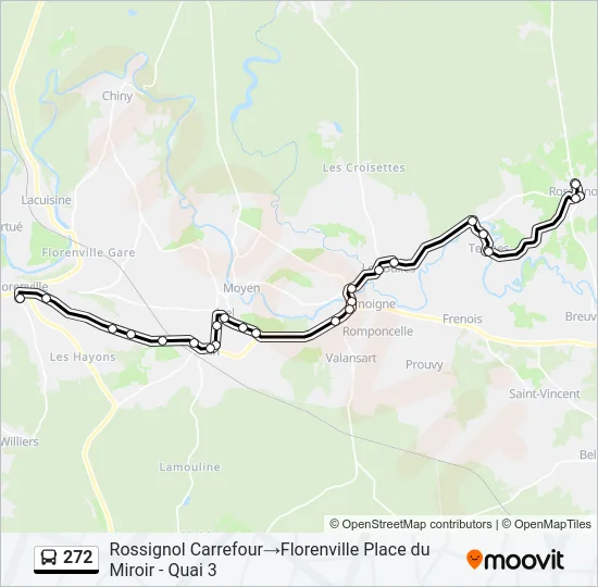 272 Bus Line Map