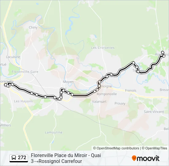 272 Bus Line Map
