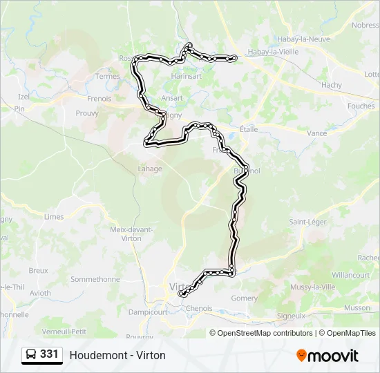 331 Bus Line Map