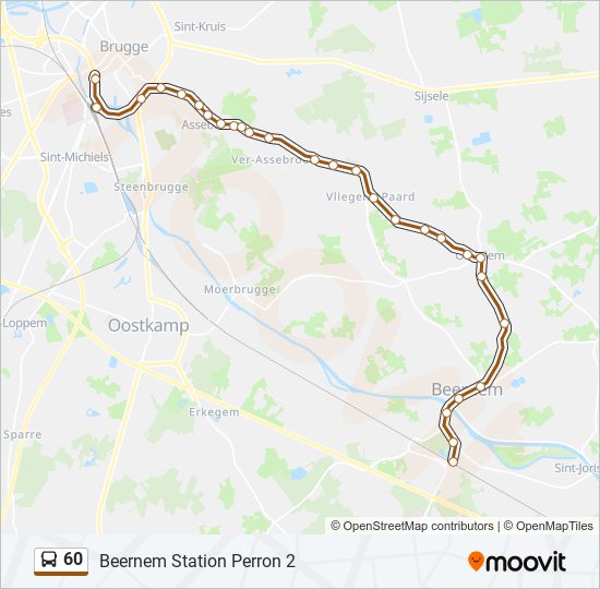 60 bus Line Map